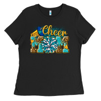 Black cheer mom Ladies Tee - NancyCooperArtShop