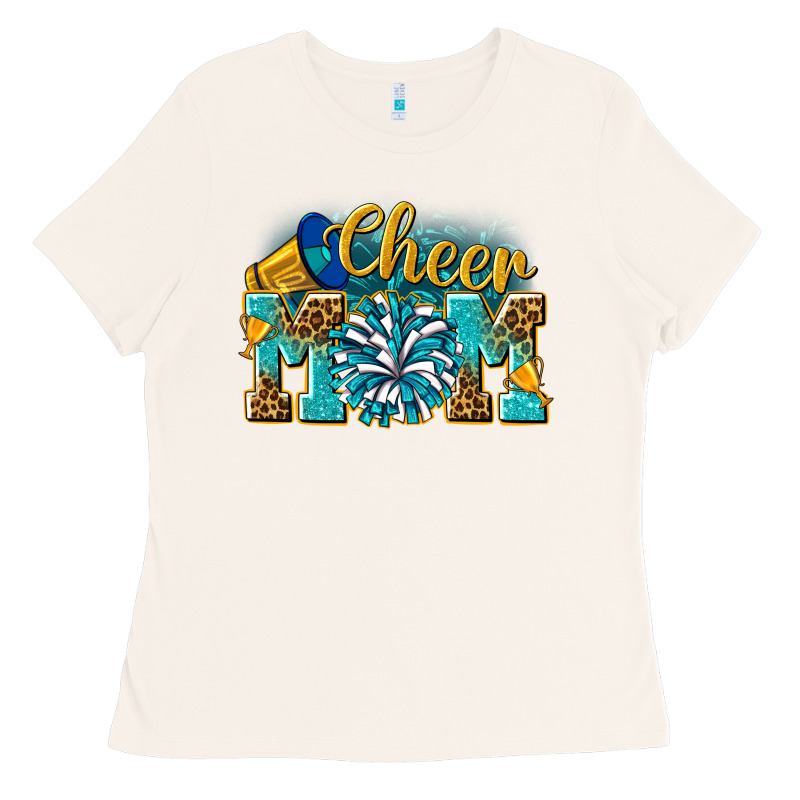 Cheer Mom Ladies Tee by NancyCooperArtShop | Teevron
