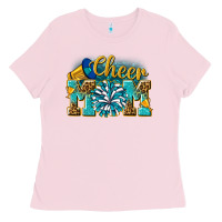 Bubblegum Pink cheer mom Ladies Tee - NancyCooperArtShop