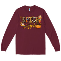 Burgundy Spice girl Long Sleeve Tee - NancyCooperArtShop