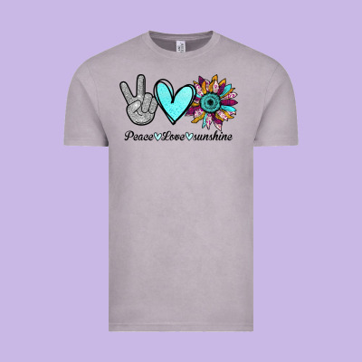 Peace Love Sunshine Vintage Tee Designed By Bettercallsaul