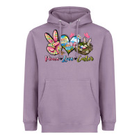 Lavender Peace love Easter Heavyweight Hoodie - LillyAllenDesigns