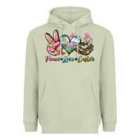 Matcha Peace love Easter Heavyweight Hoodie - LillyAllenDesigns
