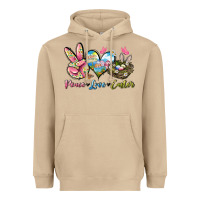 Mushroom Peace love Easter Heavyweight Hoodie - LillyAllenDesigns