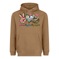 Toasted Coconut Peace love Easter Heavyweight Hoodie - LillyAllenDesigns