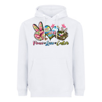 White Peace love Easter Heavyweight Hoodie - LillyAllenDesigns