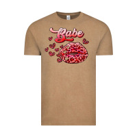 Vintage Coffee babe with kiss Vintage Tee - RanaPortraitStore