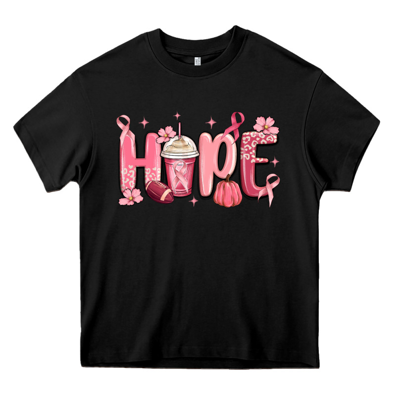 Breast Cancer Awareness Hope Heavy Core Tee by MaliasSmallBusiness | Teevron