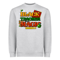 Heather Grey Black Teacher magic Heavyweight Sweatshirt - HowdyJamesFarm
