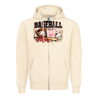 Baseball Vibes Zipper Hoodie | Teevron