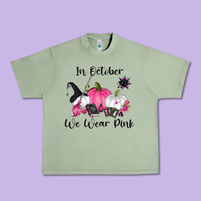 In October We Wear Pink Urban Heavy Tee Designed By Ranaportraitstore