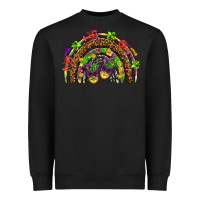Black Mardi Gras rainbow Heavyweight Sweatshirt - HowdyJamesFarm