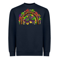 Navy Mardi Gras rainbow Heavyweight Sweatshirt - HowdyJamesFarm