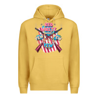 Antique Gold Red white and pew pew pew Premium Hoodie - FaDigitalArtStudio