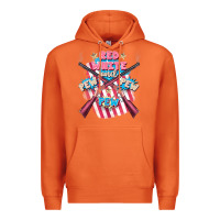 Carrot Red white and pew pew pew Premium Hoodie - FaDigitalArtStudio