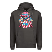 Smoke Red white and pew pew pew Premium Hoodie - FaDigitalArtStudio