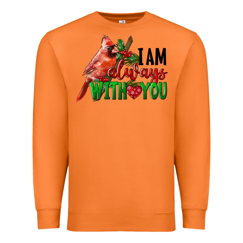 I Am Always With Your Cardinal Bird Premium Sweatshirt by LillyAllenDesigns | Teevron