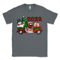 Charcoal Heather happy new year 2022 christmas truck with american flag Classic Tee - Jasminsmagicworld