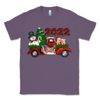 Lavender happy new year 2022 christmas truck with american flag Classic Tee - Jasminsmagicworld