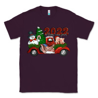 Plum happy new year 2022 christmas truck with american flag Classic Tee - Jasminsmagicworld