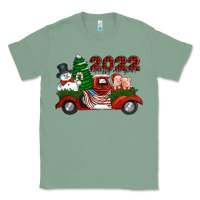 Sage happy new year 2022 christmas truck with american flag Classic Tee - Jasminsmagicworld