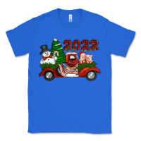 True Royal happy new year 2022 christmas truck with american flag Classic Tee - Jasminsmagicworld