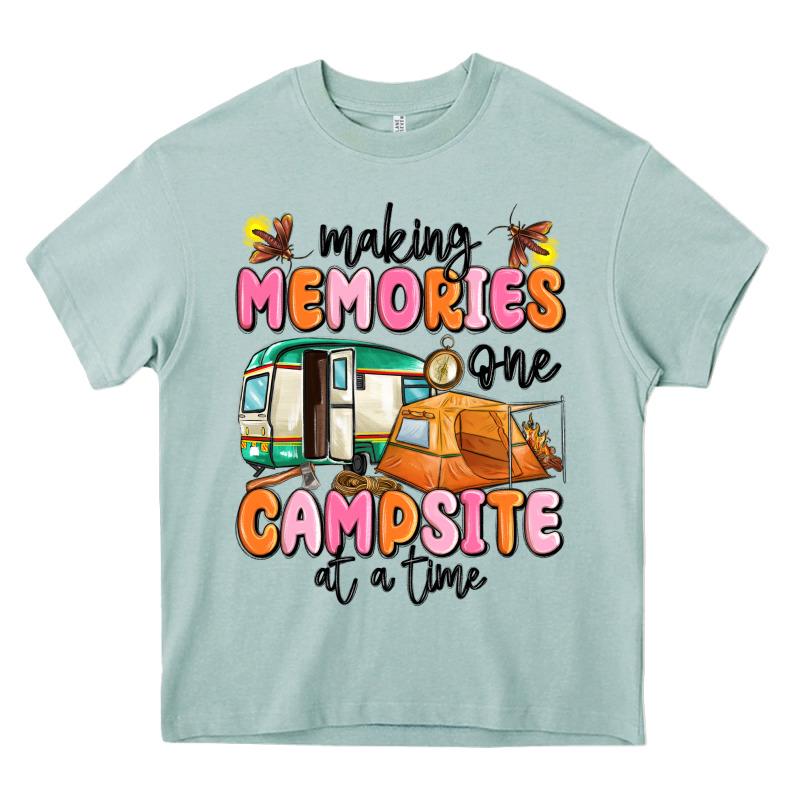 Making Memories One Campsite At A Time Heavy Core Tee by MaliasSmallBusiness | Teevron