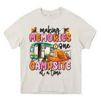 Cream making memories one campsite at a time Heavy Core Tee - MaliasSmallBusiness