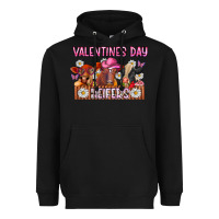 Black valentines day heifers Heavyweight Hoodie - CowhideDigitalArt
