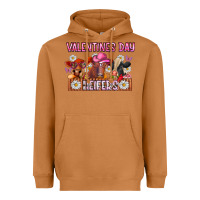 Meerkat valentines day heifers Heavyweight Hoodie - CowhideDigitalArt