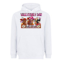 White valentines day heifers Heavyweight Hoodie - CowhideDigitalArt