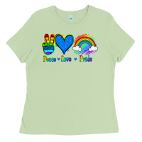 Matcha Peace Love Pride Ladies Tee - Jasminsmagicworld