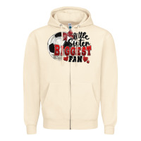 Sandshell little sister biggest fan soccer Zipper Hoodie - FaDigitalArtStudio