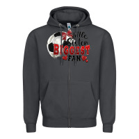 Smoke little sister biggest fan soccer Zipper Hoodie - FaDigitalArtStudio