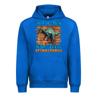 Cobalt just a boy who loves baby spinosaurus Urban Hoodie - Artiststas