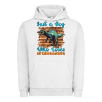 Pigment Lunar Rock just a boy who loves baby spinosaurus Urban Hoodie - Artiststas