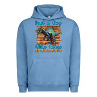 Pigment Pebble Blue just a boy who loves baby spinosaurus Urban Hoodie - Artiststas