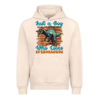 Sandshell just a boy who loves baby spinosaurus Urban Hoodie - Artiststas