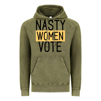 Vintage Olive Nasty Women Vote Vintage Hoodie - Bettercallsaul