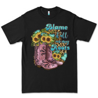 Black Blame It All On My Roots Premium Tee - JahusDesignShop