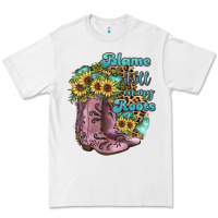 White Blame It All On My Roots Premium Tee - JahusDesignShop