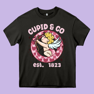 Cupid Co Heavy Core Tee Designed By Maliassmallbusiness