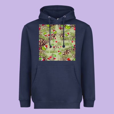 The Grinch Seamless Heavyweight Hoodie Designed By Cowhidedigitalart