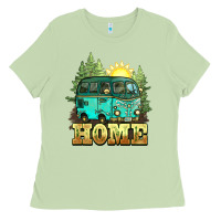 Camping Caravan Home Ladies Tee | Teevron