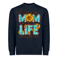 Navy Being a Mom makes my life complete Mother's Day Heavyweight Sweatshirt - CowGirlArtShop