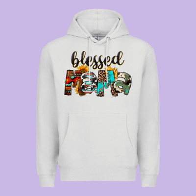 Western Blessed Mama Mother's Day Premium Hoodie Designed By Fadigitalartstudio