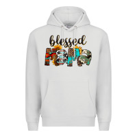 Dove Grey Western Blessed Mama Mother's Day Premium Hoodie - FaDigitalArtStudio