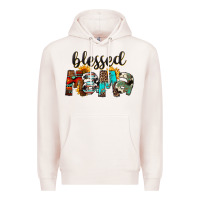 Pale Pink Western Blessed Mama Mother's Day Premium Hoodie - FaDigitalArtStudio