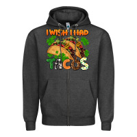 Charcoal Heather I wish i had tacos St. Patrick's day Zipper Hoodie - FaDigitalArtStudio