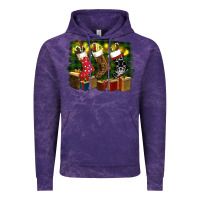Cloud Purple Christmas Santa Socks Vintage Hoodie - RanaPortraitStore